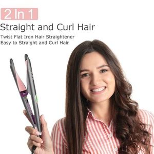 2 in 1 hair curler and straightener